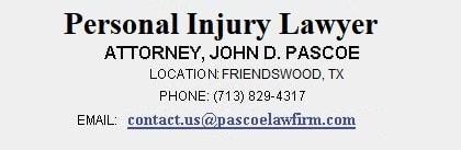 Houston Personal Injury Lawyer - Pascoe Law Firm